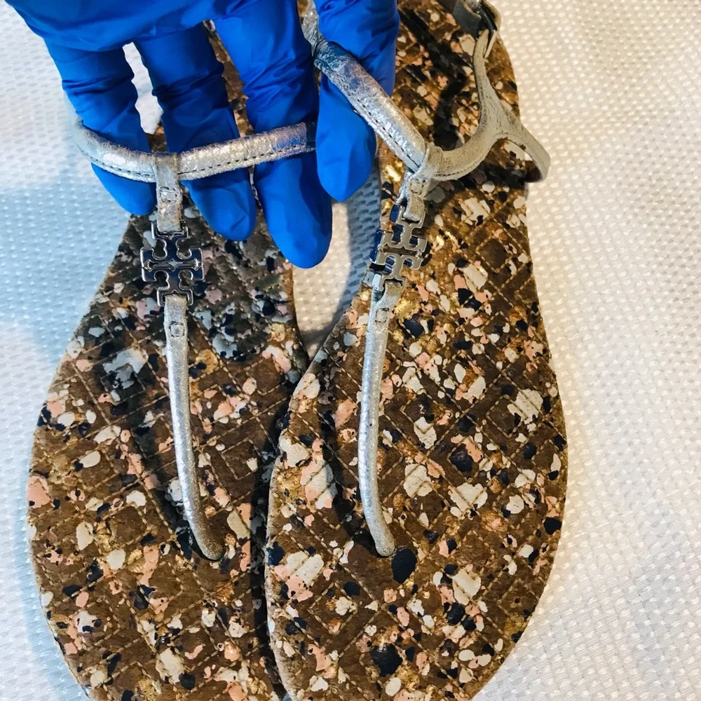 Tory Burch Stylish‎ Silver Sandals for Women